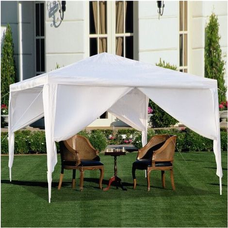 Tonnelle de jardin, Pavillon de Jardin, 3x3m, 4 panneaux, 2 portes (1/5)