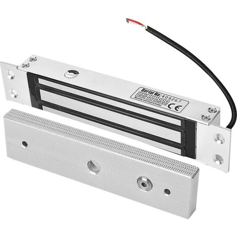 SJLERST Integriertes elektromagnetisches Schloss, Haltekraft DC 12V 180kg, elektromagnetische Zutrittskontrolle
