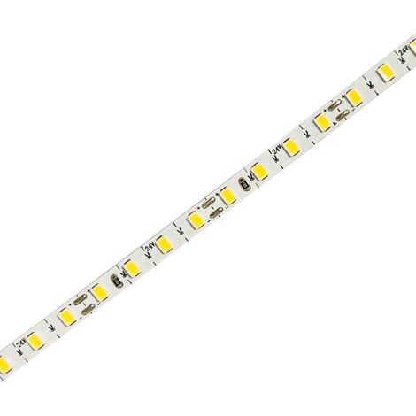 24V Striscia Led SMD Da 10 Metri, Slim da 5mm 8W/M, 110lm/W 120SMD/M, Tagliabile Ogni 8mm, Dimmerabile PWM, IP20, CRI80, Disponibili 3000K 4000K 6500K (Bianco Caldo 3000K)