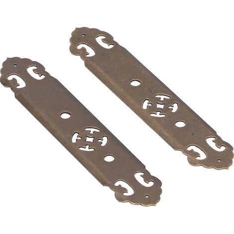 Poignée de porte de style chinois rétro, barre droite creuse, quincaillerie pour tiroir et placard (1/5)
