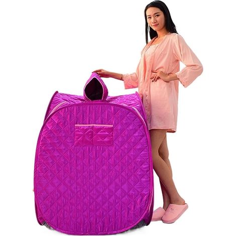 Kit de sauna portatif Tente pliante portative de pièce de station thermale de Sauna de vapeur sans vapeur for une personne ou deux personnes, corps complet de perte de poids amincissant Tente de sauna (1/5)