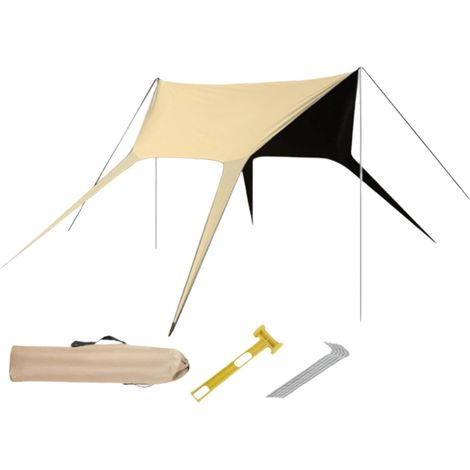 Carpa de exterior, fácil montaje, protección solar para eventos y excursiones de pesca en la playa, 4,5 x 6,2 m
