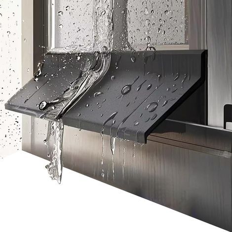 50 cm Fensterdichtungsstreifen, Regenabweiser, Fensterbankkantenabweiser, geeignet für Fenster, Türen und Glasscheiben. (1/5)