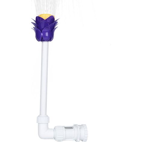 K-212 Accessoire de fontaine cascade à pétales réglable en ABS écologique et non toxique pour piscine, idéal pour la décoration des aménagements aquatiques. (1/5)