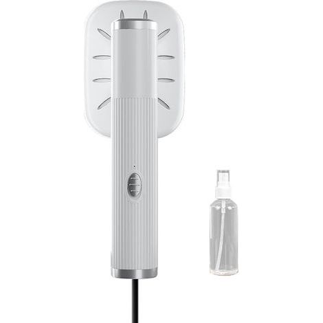 fer vapeur de voyage blanc, défroisseur main tête 180°, compact, facile, adapté divers tissus (1/5)