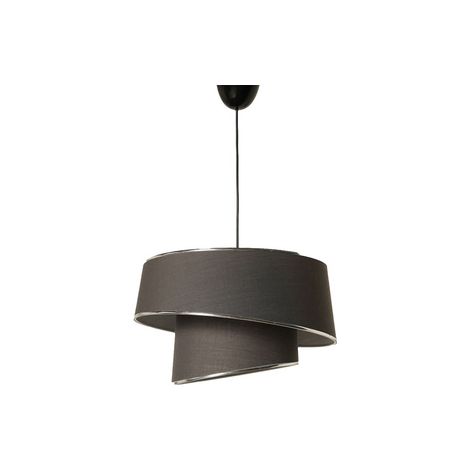 Lámpara de techo 70 cm con pantalla de tela WellHome