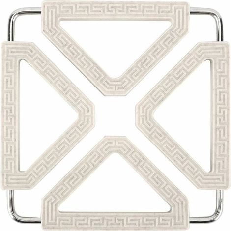 Dessous de Plat en Silicone, Extensible Résistant à La Chaleur Accessoires de Cuisine Set de Table Silicone pour Comptoir de Cuisine pour Pot, Bol, Tasses et Assiette(Beige)