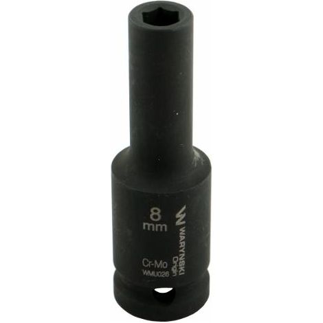 Langer Sechskant-Kraft-Steckschlüsseleinsatz 1/2" 8 mm CrMo DIN 3129 Waryński (1/5)