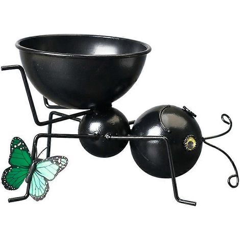 Pot de fleurs en fer forgé à motif fourmi - Décoration pour bureau ou chambre - Type B