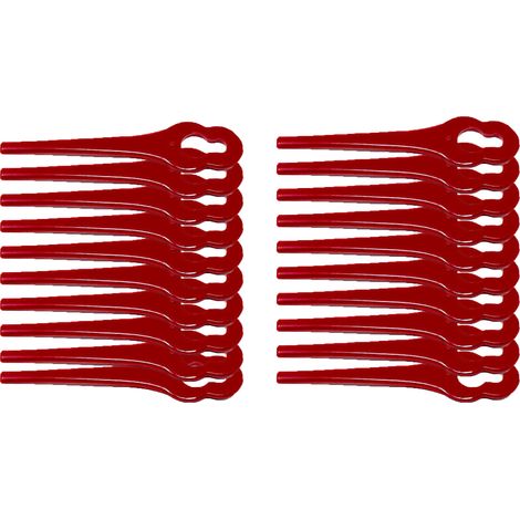Couteau de rechange adapté pour Grizzly Tools Batterie Tondeuse de gazon CT2000 Batterie Sense  Découpage de pelouse coupe-banc couteau couteau en nylon