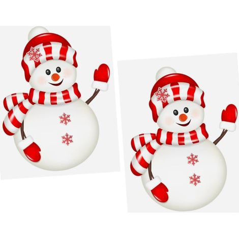5 Ensembles Lot De 5 Sets De Table Autocollants Pour Fenêtre De Table Décorations De Fenêtre De Noël En Spray De Neige Autocollants De Décoration Murale De 2 feuilles 5 (1/5)