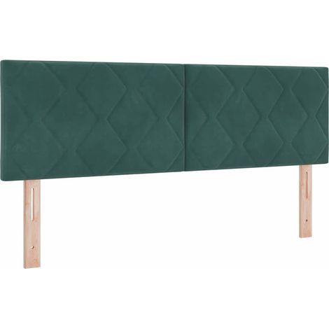 Maison Exclusive - Testiera LED Verde Scuro 144 cm Velluto