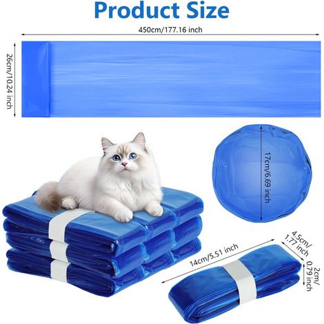 Recharge Sac Poubelle pour Poubelle à Couches et Litière Chat Film Multi-Couches Anti-Odeur Haute Résistance Sac de Remplacement pour Seau à Couches (1/5)