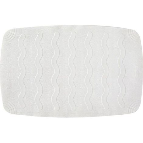 Tapis pour Baignoire, avec ventouses, DE Caoutchouc, Blanc, 45 x 75 cm (1/4)