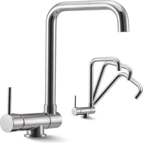 Miscelatore cucina pieghevole e finitura cromata  Kam-090
