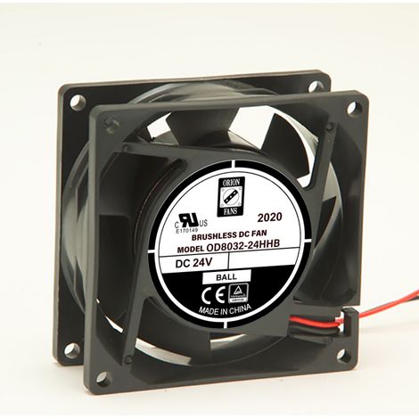 Ventilateur axial RS PRO 24 V c.c., 94.3m³/h, 80 x 80 x 32mm, 4.32W ( Prix pour 1 )