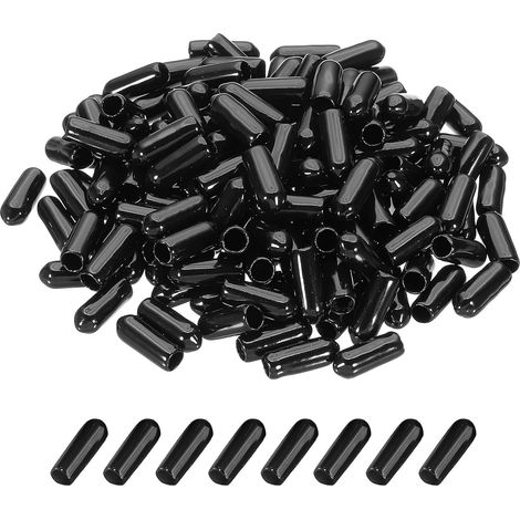 150 Pièces Embout de Protection Rond Bouchon Caoutchouc Plastique Cache Vis (1/5)