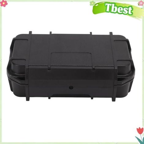 Tbest Mallette à outils rigide étanche Boîte à outils de transport rigide et sport randonnee Double compartiment étanche, noir (1/5)