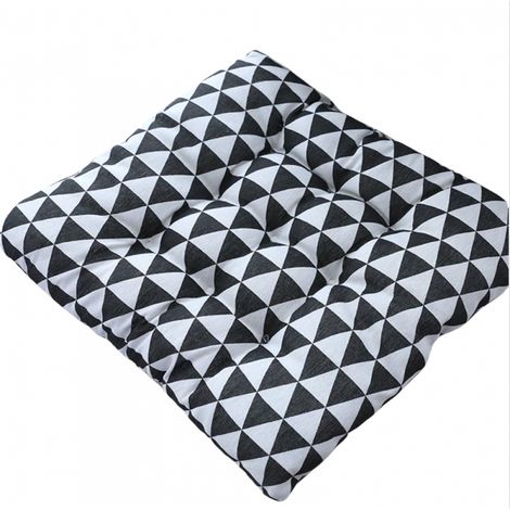 Lot de 2 coussins de chaise rembourrés avec attaches (triangle) (1/4)