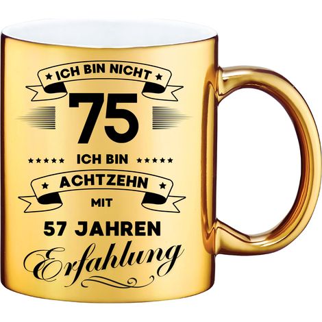 Taza divertida, regalo para un 75 cumpleaños