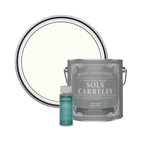 Peinture pour Sols Carrelés Mate Lessivable - Porcelaine (1/3)