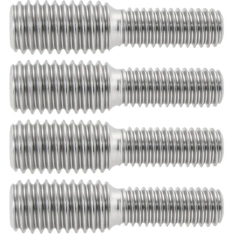 Boulons à Vis Filetés à Double Extrémité M6 à M8 30 Mm en Acier Inoxydable 304 Adaptateur Réducteur de Filetage Mâle à Mâle pour Quincaillerie de Meubles (M6 X M8 X 30 Mm) (1/5)
