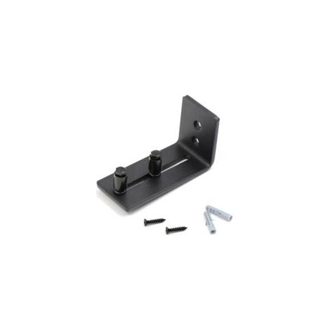 Guide de roulement pour porte coulissante en métal – 2 roulettes – Système réglable – Couleur noire – Installation facile (1/5)