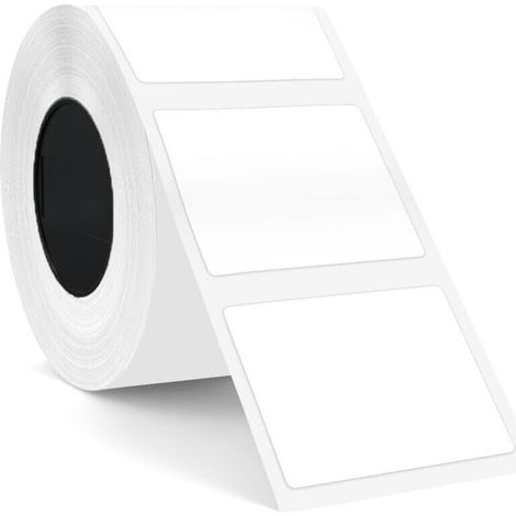 T50M PRO Label Tapes, étiquettes thermiques autocollantes pour la maison, l'école, le bureau et le commerce, 40 mm x 30 mm, 240 Pièces/Rouleau (Blanc)