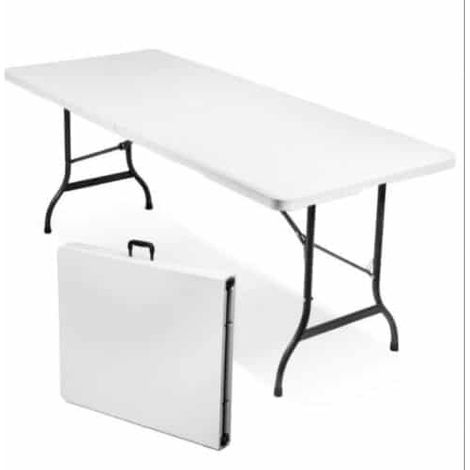TAVOLINO TAVOLO PIEGHEVOLE RESINA METALLO CAMPEGGIO SAGRE 180x70x74 cm 424 ys