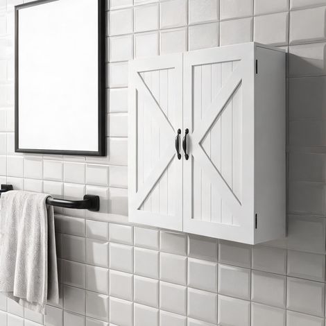 Meuble de salle de bain bianco en MDF 60 x 30 x 60 cm (1/5)