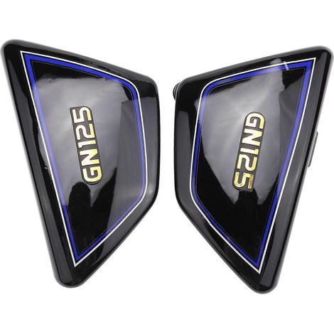 Cache moteur latéral noir pour moto GN125, protection cadre GN 125, coque résistante, accessoire remplacement compatible. (1/5)