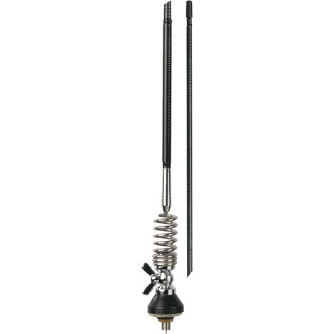 Albrecht Gamma II F antenna de car Rigid Black, Stainless steel (1/2)