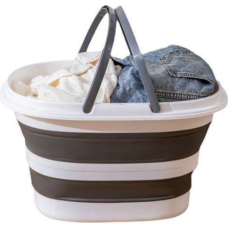 Seau pliable 16 L – portable – plastique – poignée renforcée (1/5)