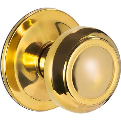 INTHER 70 mm goldener Rosetten-Türknauf, elegant, langlebig und einfach zu installieren