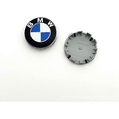 B04 - Lot de 4 enjoliveurs centraux 68 mm, argentés, taille unique BMW