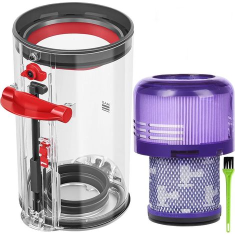 Staubbehälter und Filter für beutellose Staubsauger – Dichte Filterpads – Kompatibel mit Dyson V11, V15, SV14 und SV17 – 1 Stück (1/5)