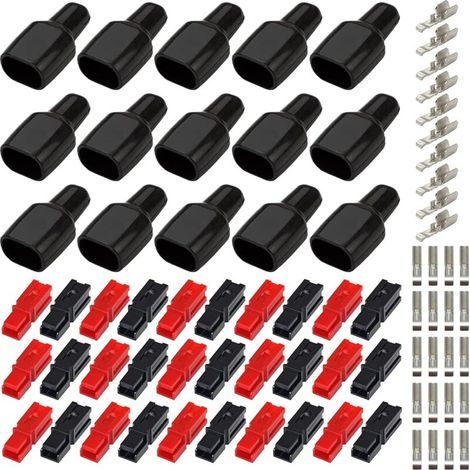15 Paia di Connettori per Batterie a Connessione Rapida 30A/45A, Connettori di Alimentazione Modulari a Sgancio Rapido, Connettori Veloci per Batterie Auto (1/4)