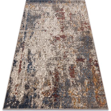 Teppich Wolle NAIN Ornament vintage 7700/51922 beige / dunkelblau / terrakotta multicolour 120x170 cm