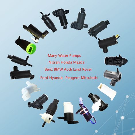 The 28920-8990A / 28621-1NF2A water spray motor is a high-flow 12V direct replacement motor for durable Trumpchi vehicle windshield washer motors. (1/5)