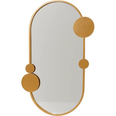 Wandspiegel SAANA mit geometrischen Verzierungen, 46 x 76 cm (1/5)