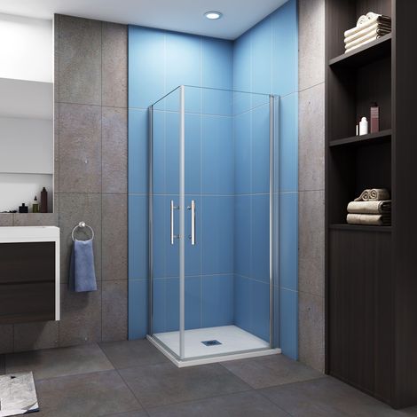 B:70xT:100x195cm Schwingtür Duschtür ESG Nano-Glas Eckeinstieg Duschabtrennung Dusche Duschkabine (1/5)