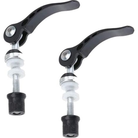 Collier de serrage rapide pour tige de selle de vélo et vélos pliants, ensemble de 2 pièces en aluminium, comprenant un outil pour les vis de selle. (1/5)