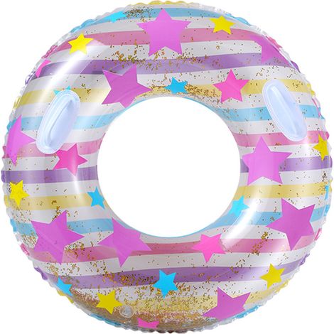 Bouée gonflable à paillettes, style gilet de sauvetage, pour adultes. (1/2)