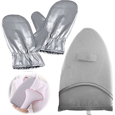 Ironing Gloves for Garment Steamer 2 Pieces Heat Resistant Mittens Multifunctional Thin Durable Garment Protection Gloves for Cooking Clothes Steaming (1/5)