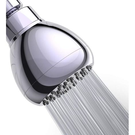 YMYNY Hochdruck-Duschkopf – 3 Zoll verstopfungssicherer und auslaufsicherer fester Duschkopf – Winkelverstellbares Metall-Drehkugelgelenk und komfortables Duscherlebnis Aisoso (C-Finish) (1/4)