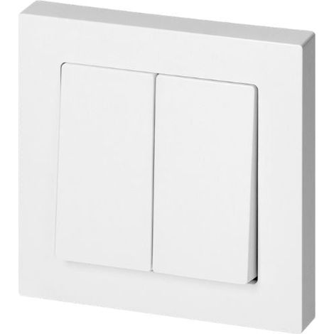 Interrupteur Double Encastré 10A 250V - Blanc - SILAMP