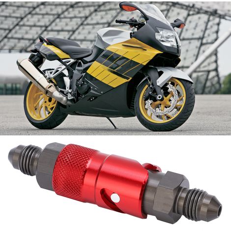 Valve de coupure de liquide de frein rouge en alliage d'aluminium (1/5)
