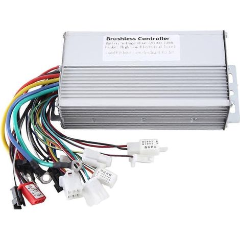 Ecleanfy - Contrôleur électrique 48V 60V 64V 72V 1000W 1500W 12 tubes double mode pour vélo électrique, contrôleur sans balais, vitesse optimale (1/5)