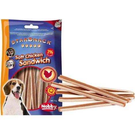 Nobby StarSnack Soft Chicken Sandwich 70 g Snacks (1/2)