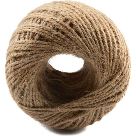 3 mm Juteschnur – 3er-Pack (45 m/Rolle) – Natürliche Juteschnur für Bastelarbeiten, Kratzbäume und Geschenkverpackungen (1/5)
